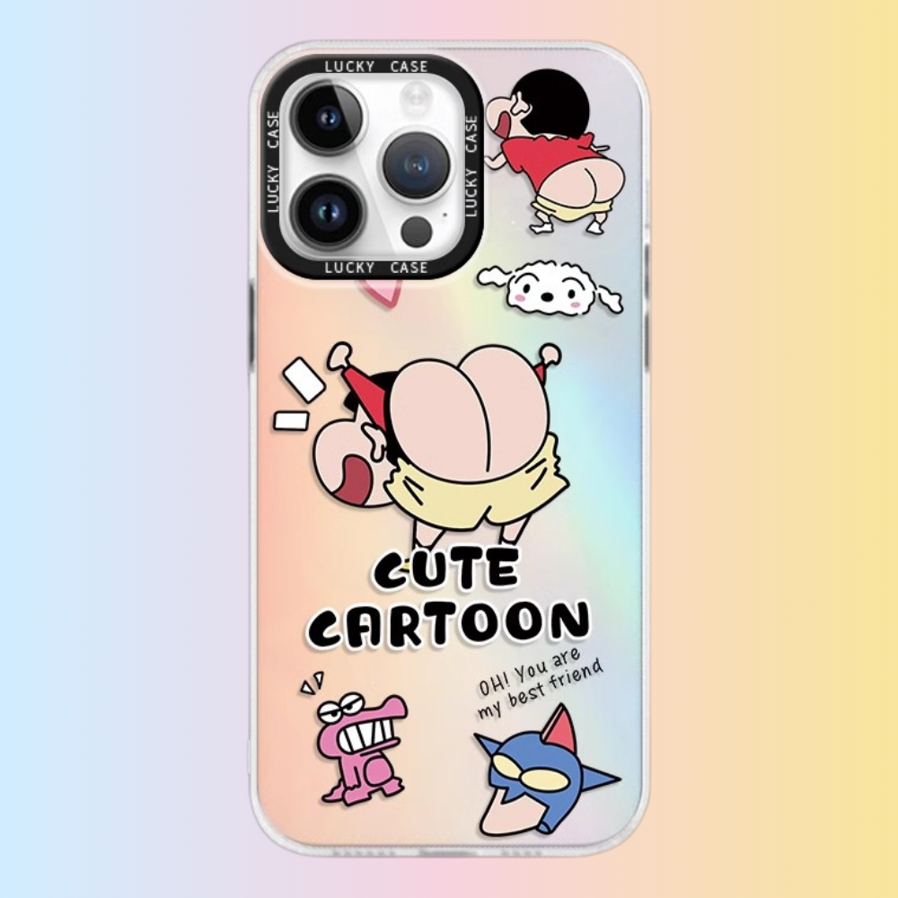 蠟筆小新極光鐳射防摔手機殼-GOODTOYSTUDIO