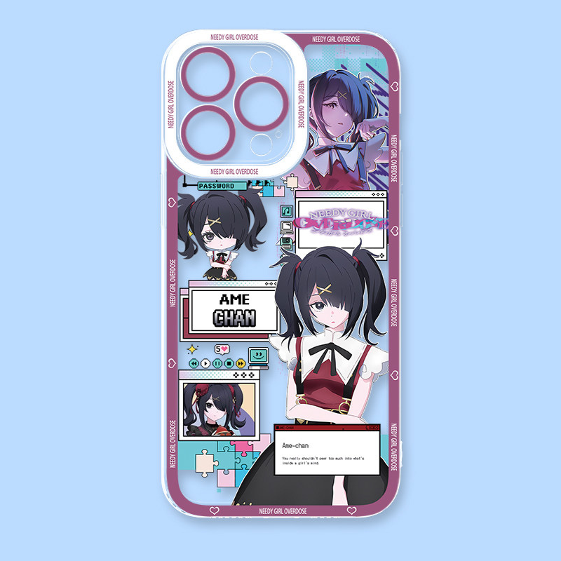 主播女孩重度依賴天使眼透明手機殼