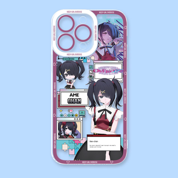 主播女孩重度依賴天使眼透明手機殼