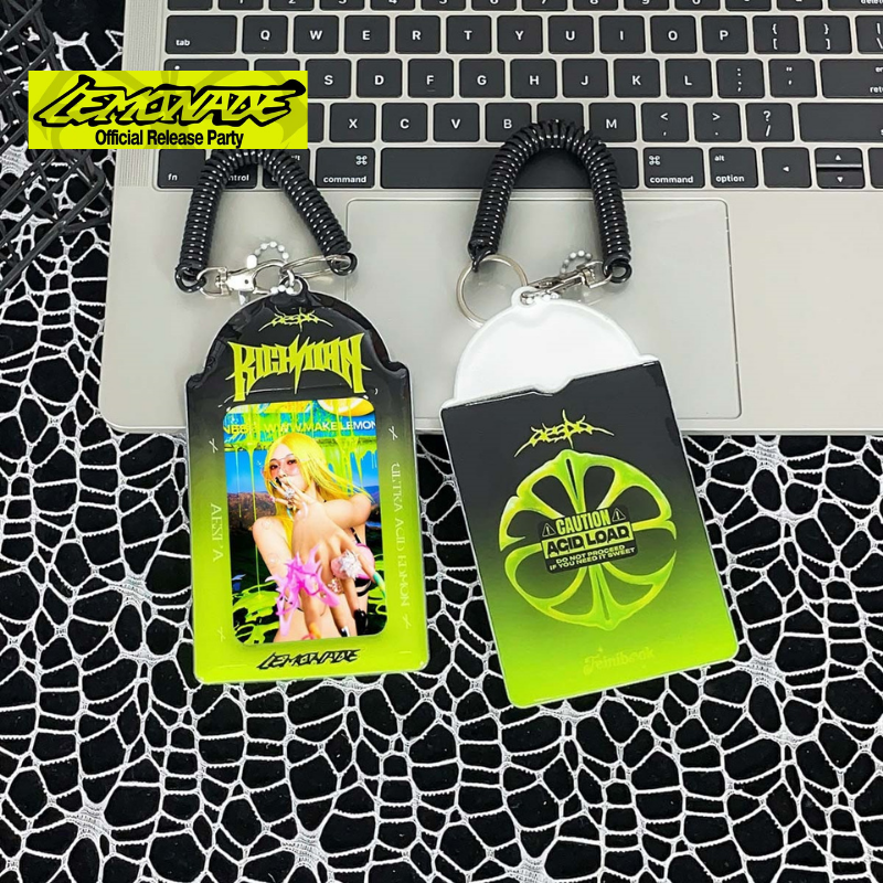 aespa LEMONADE專輯小卡卡套｜3吋簡約透明收納掛件 KPOP粉絲收藏周邊