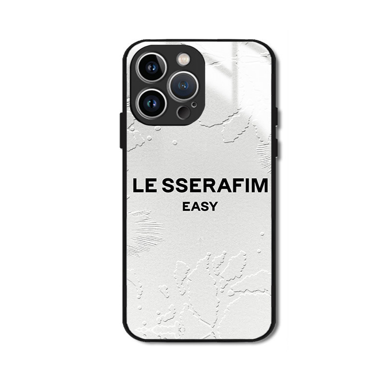 LE SSERAFIM 高清鋼化玻璃手機殼