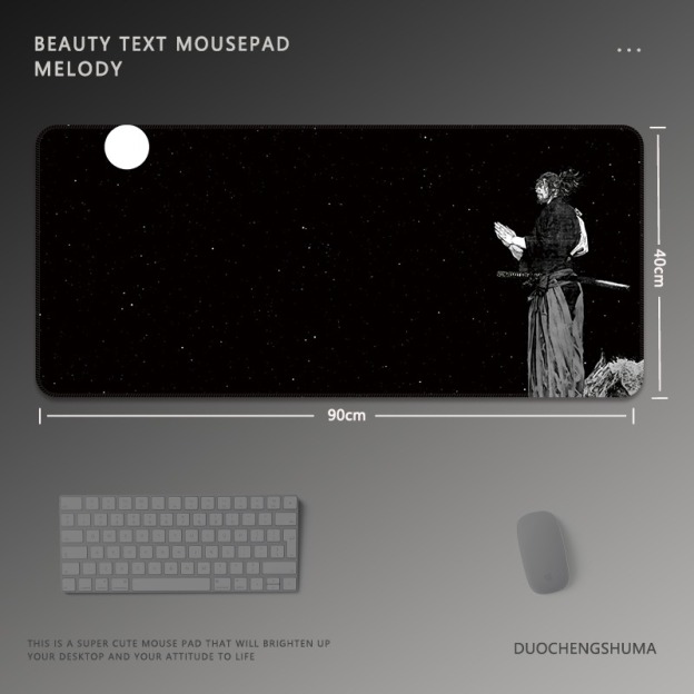 黑白動漫 主題桌墊 布質滑鼠墊-GOODTOYSTUDIO