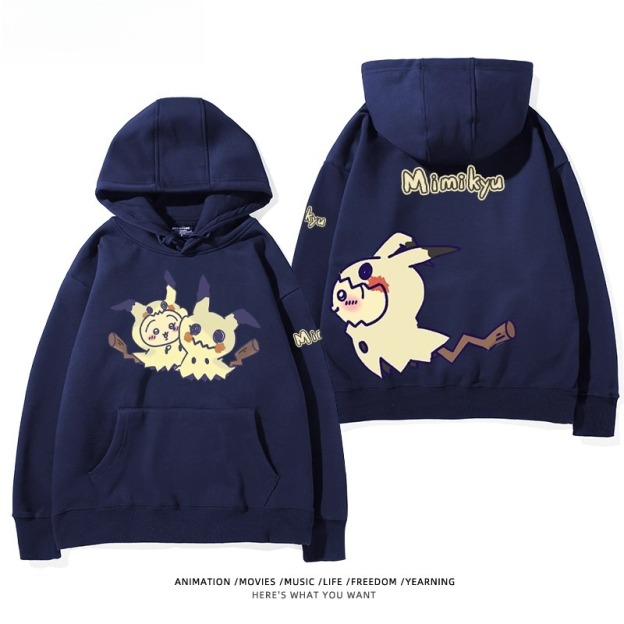 chiikawa X 寶可夢系列 聯名衛衣2025秋冬新款 親子情侶裝連帽衛衣