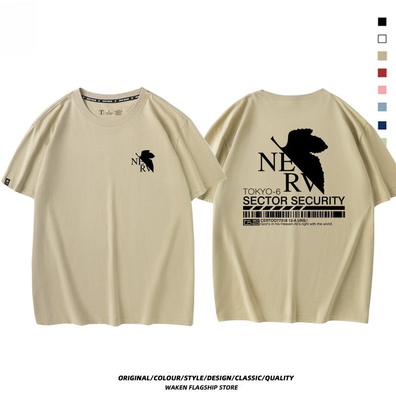 EVA新世紀福音戰士 印花短袖T恤