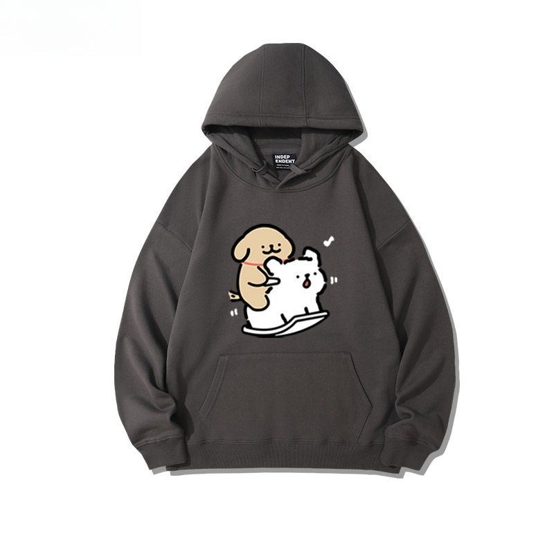 線條小狗 聯名衛衣2026秋冬新款親子情侶裝連帽衛衣