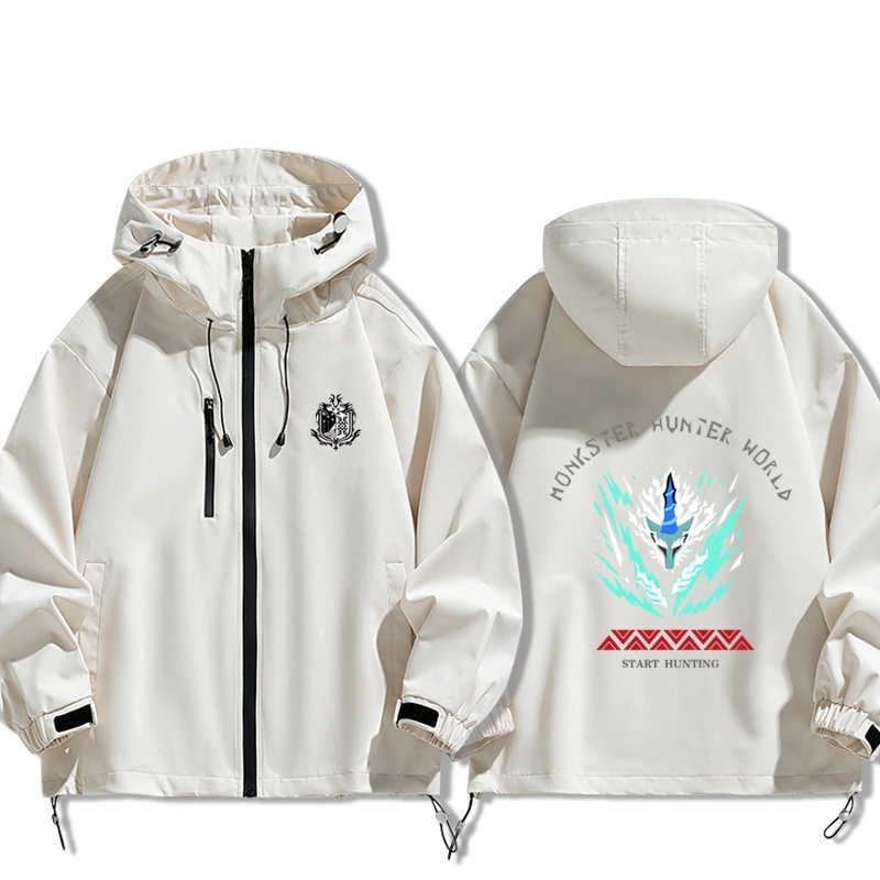 魔物獵人周邊 男女同款秋冬衝鋒衣