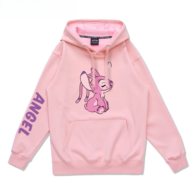 史迪仔卡通 聯名衛衣2025秋冬新款 親子情侶裝連帽衛衣