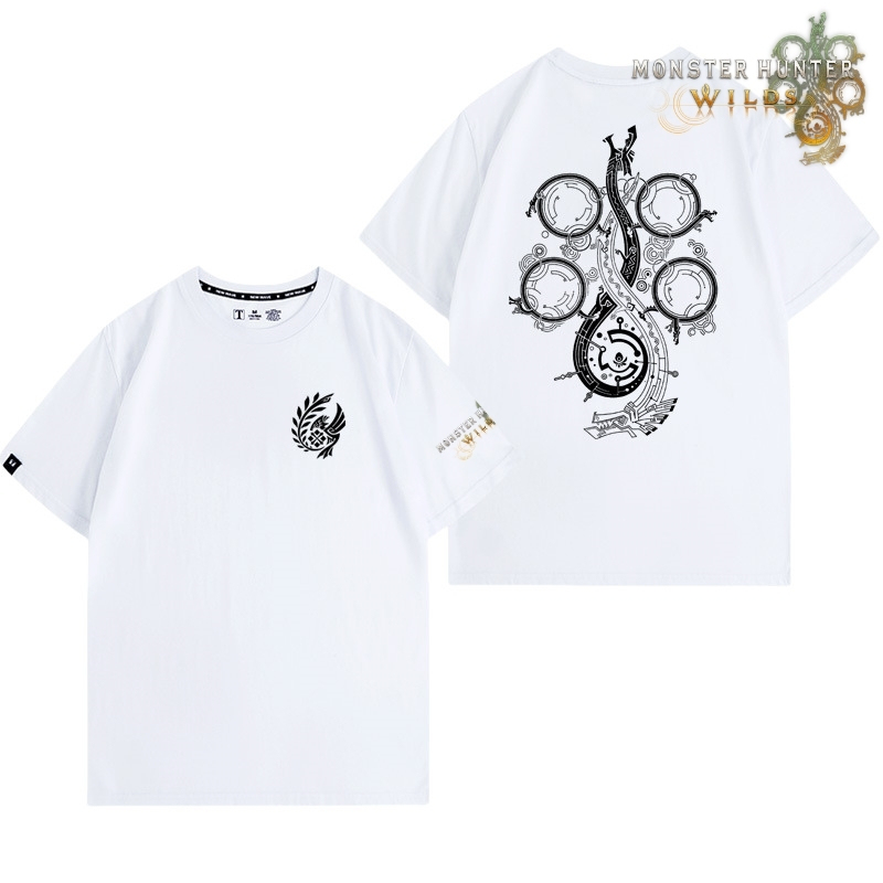 魔物獵人荒野印花短袖T恤