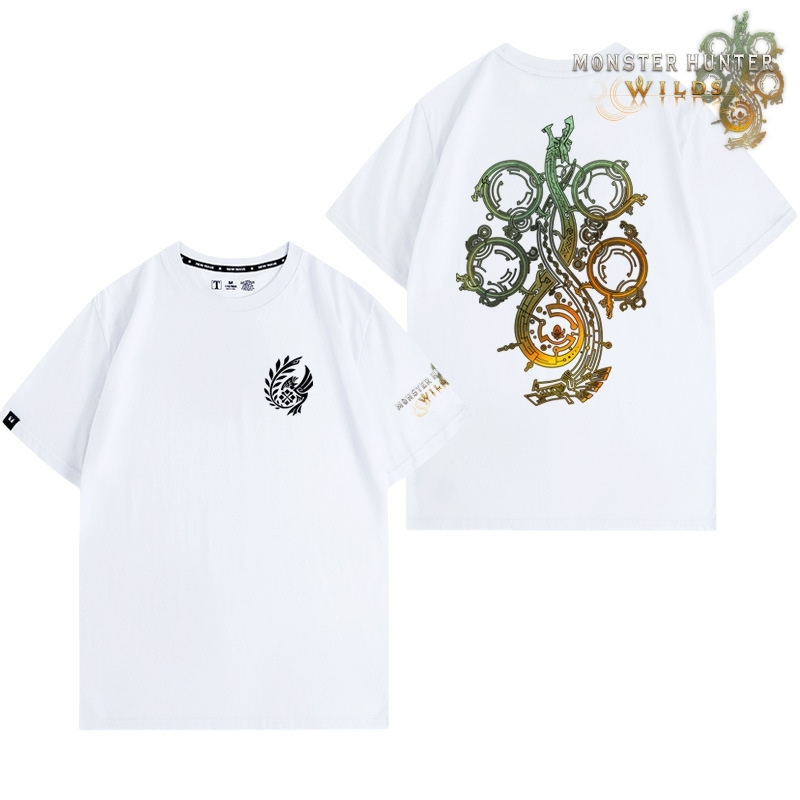 魔物獵人荒野印花短袖T恤