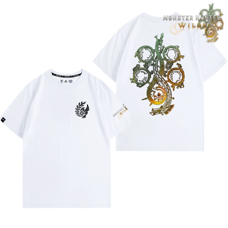 魔物獵人荒野印花短袖T恤