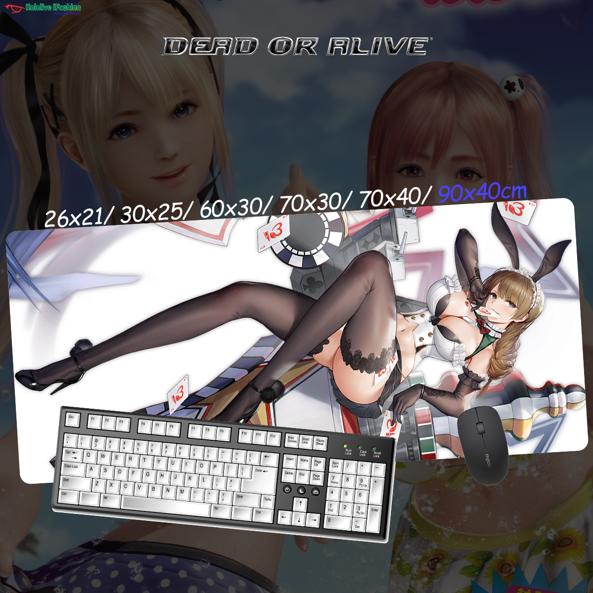 生死格鬥系列 超大鎖邊主題桌墊 布質滑鼠墊