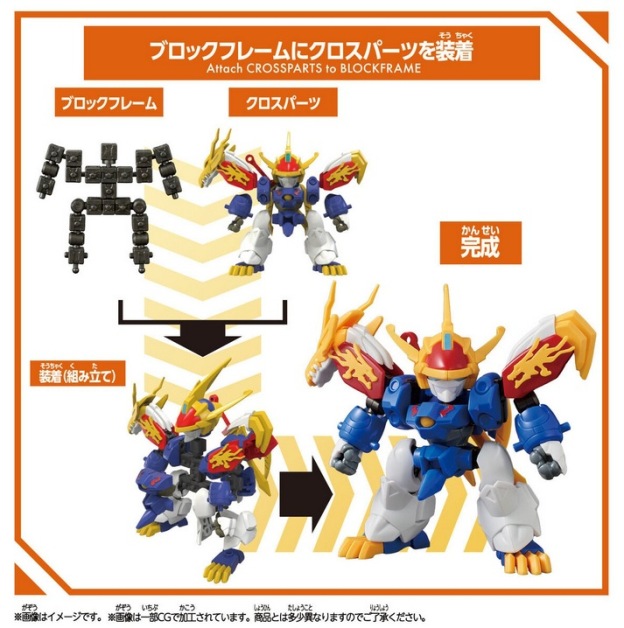萬代 Block Cross 神龍鬥士模型 | 魔神英雄傳 龍神丸麒麟丸拼裝模型-GOODTOYSTUDIO