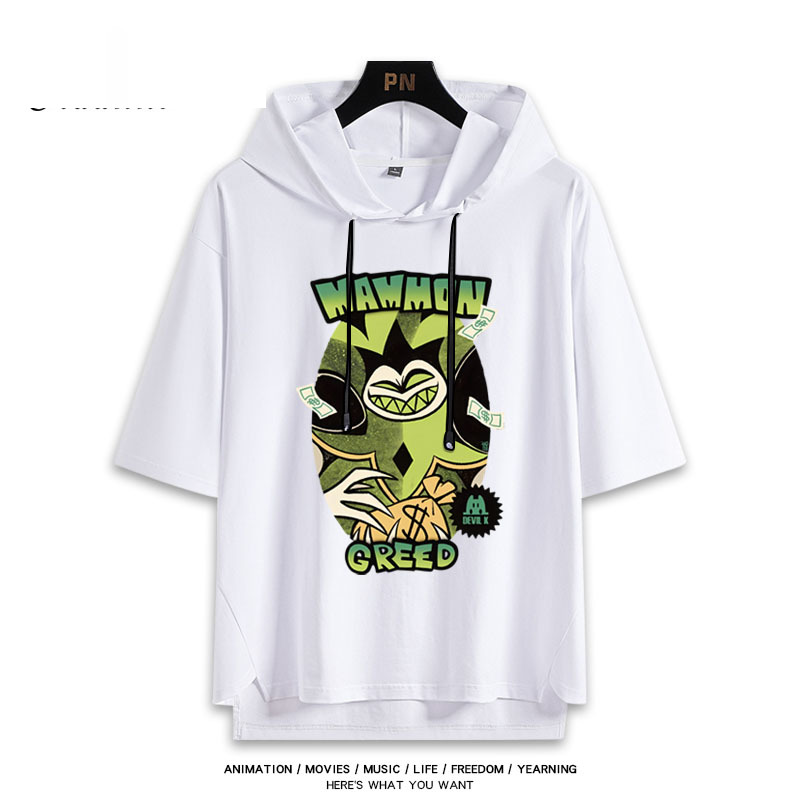 極惡老大 Helluva Boss 連帽短袖T恤-GOODTOYSTUDIO