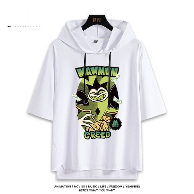 極惡老大 Helluva Boss 連帽短袖T恤-GOODTOYSTUDIO