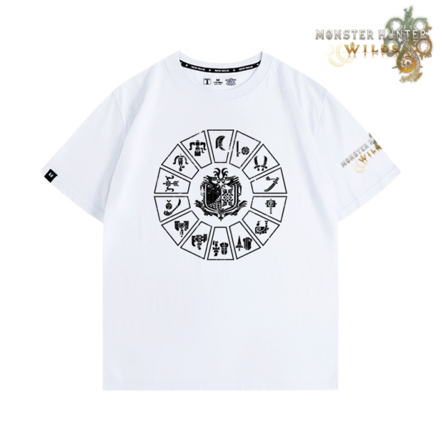 魔物獵人荒野印花短袖T恤