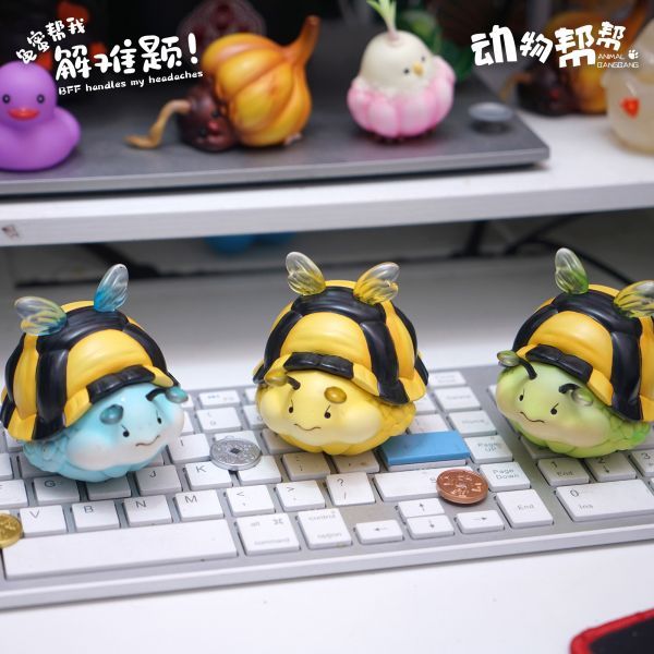 傑刻動漫×動物幫幫 龜蜜潮玩桌面擺件