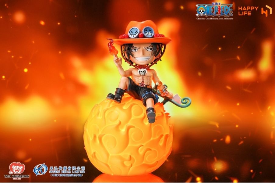 【預購】正版授權 HAPPY LIFE《航海王》惡魔果實系列 艾斯聲控小夜燈
