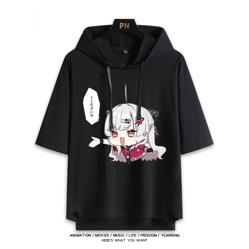 彩虹社 Vtuber 石神望 連帽短袖T恤-GOODTOYSTUDIO