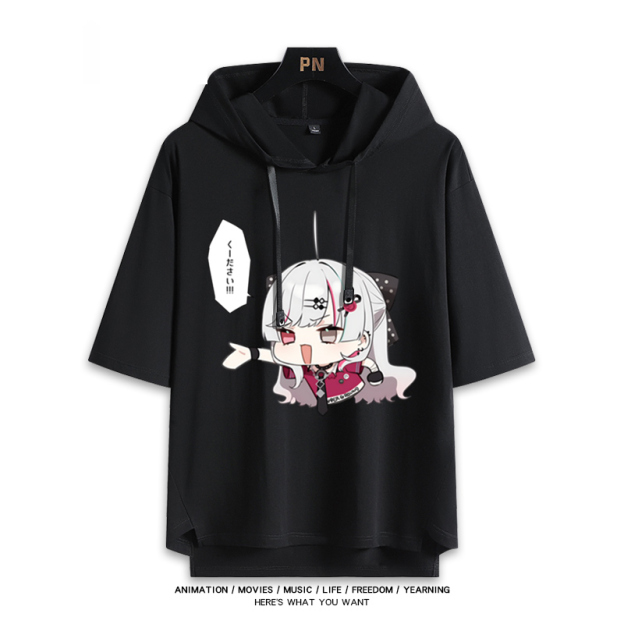 彩虹社 Vtuber 石神望 連帽短袖T恤-GOODTOYSTUDIO