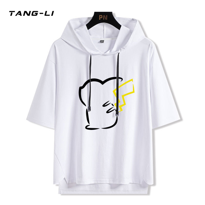 皮卡丘 連帽短袖T恤-GOODTOYSTUDIO