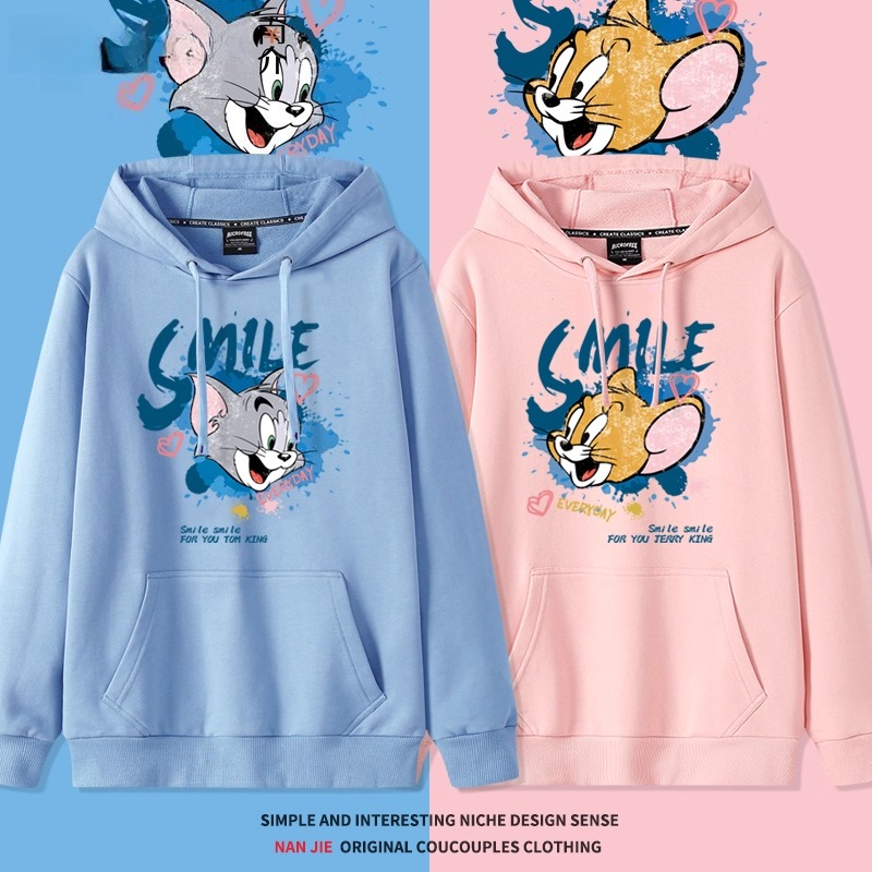 貓和老鼠 聯名衛衣2025秋冬新款 親子情侶裝連帽衛衣