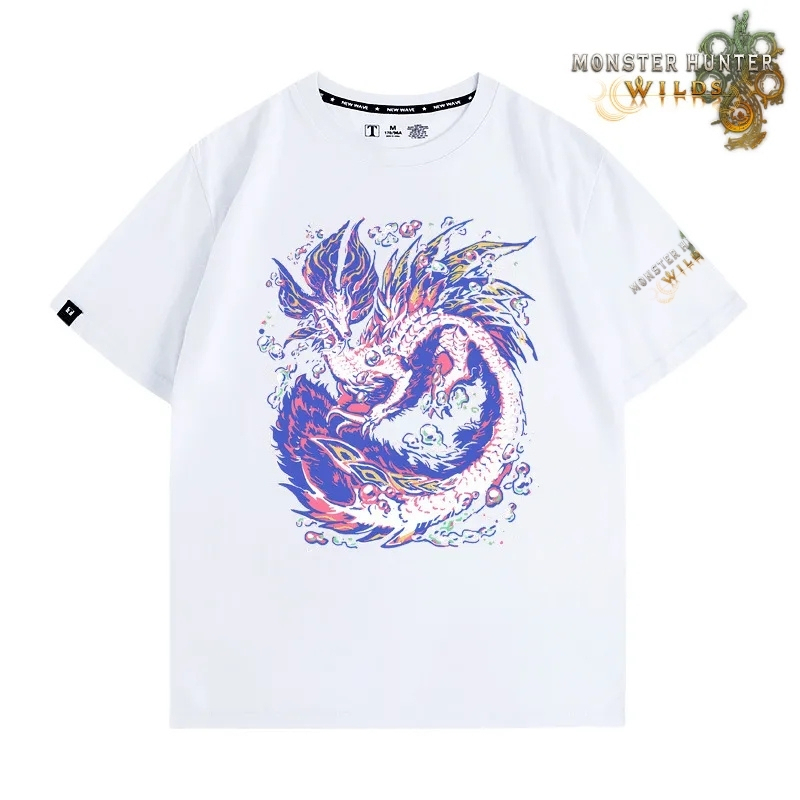 魔物獵人荒野印花短袖T恤