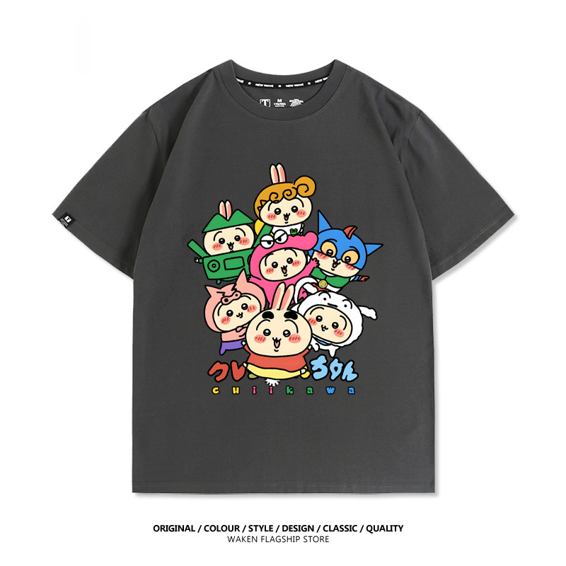 chiikawaX蠟筆小新 印花T恤-GOODTOYSTUDIO