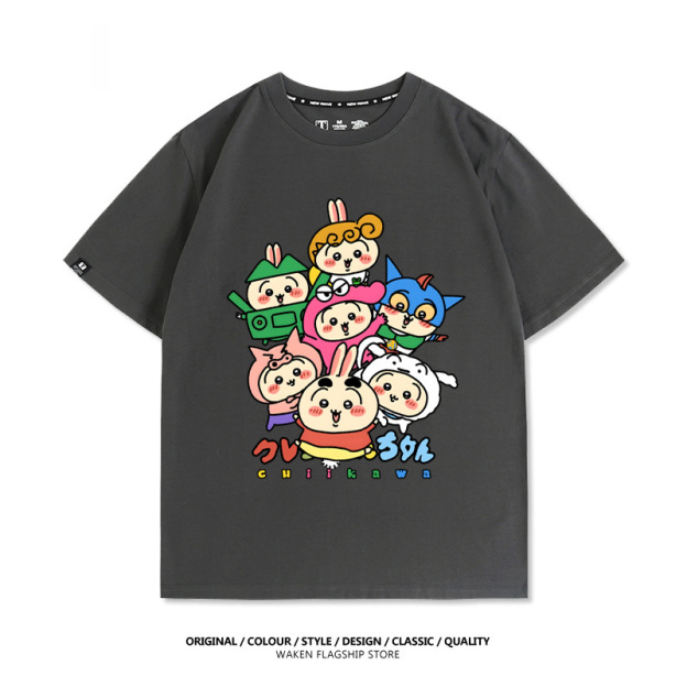 chiikawaX蠟筆小新 印花T恤-GOODTOYSTUDIO