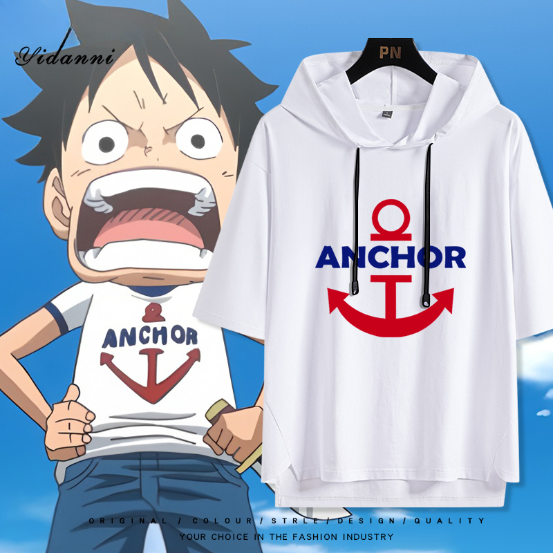 海賊王 ANCHOR 連帽短袖T恤-GOODTOYSTUDIO