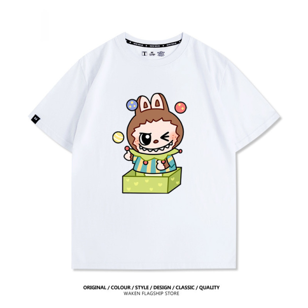 Labubu周邊卡通 印花T恤