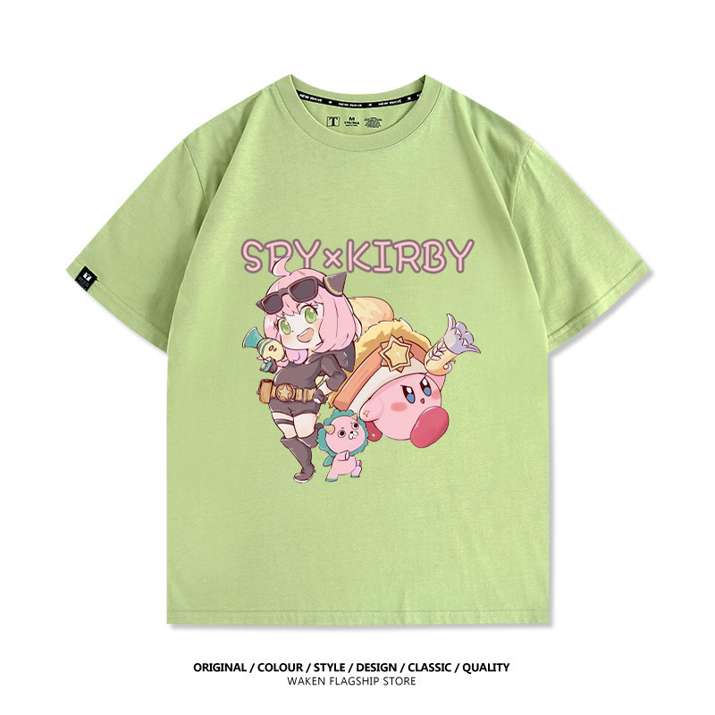 星之卡比X安妮亞 印花T恤-GOODTOYSTUDIO