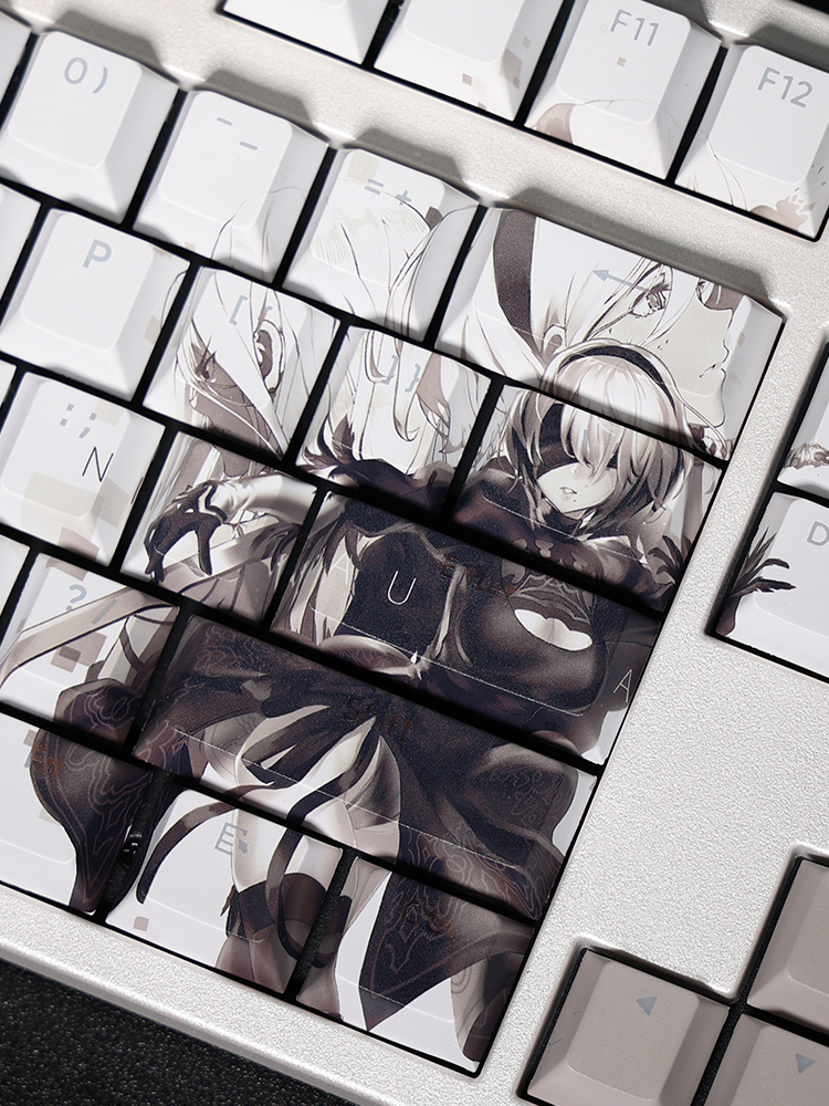 尼爾：自動人形透光RGB108鍵標準配列衛星軸鍵帽-GOODTOYSTUDIO