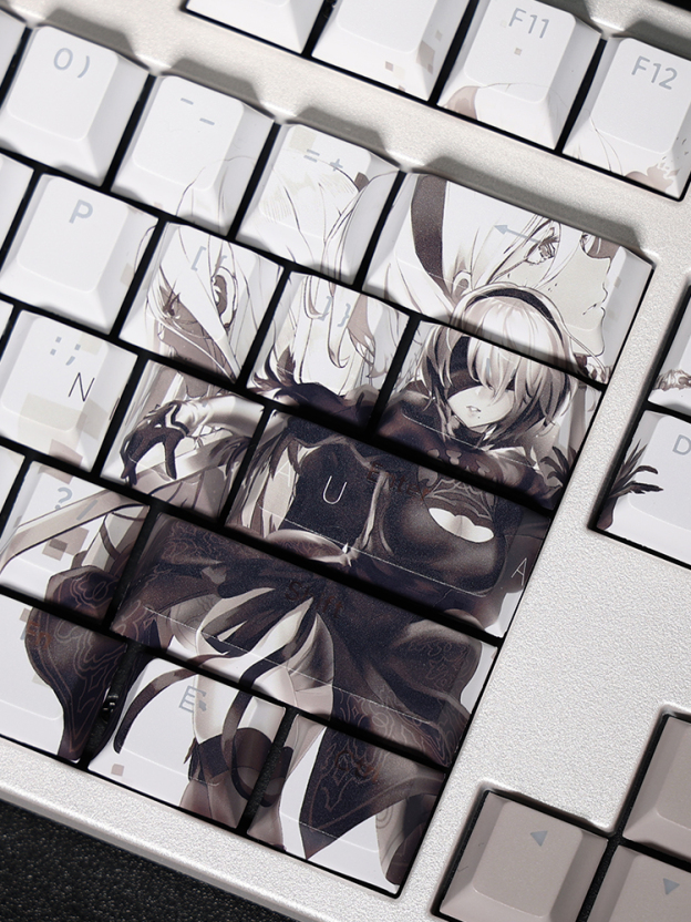 尼爾：自動人形透光RGB108鍵標準配列衛星軸鍵帽-GOODTOYSTUDIO