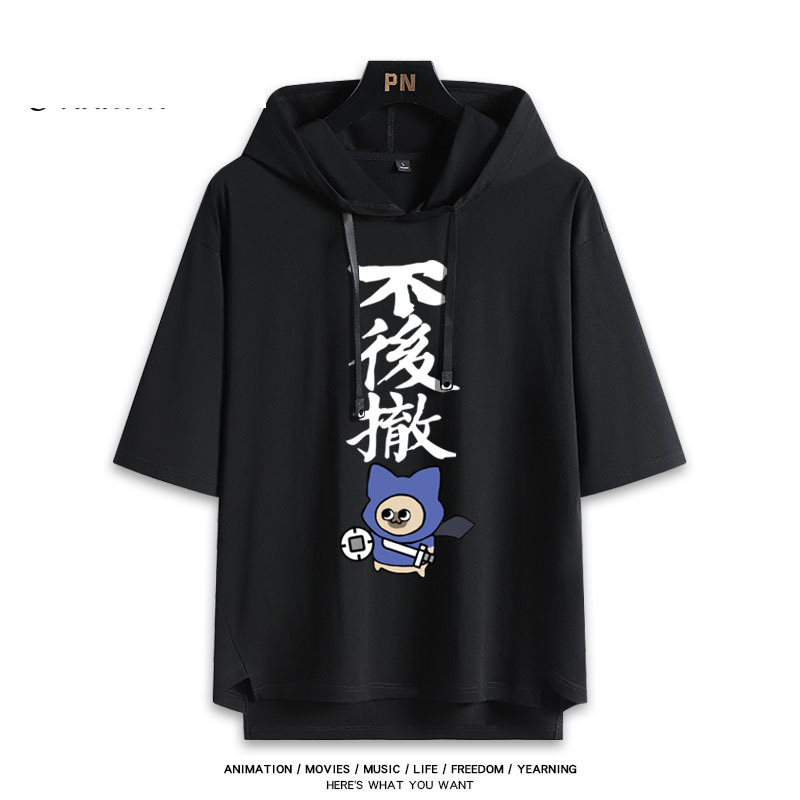 魔物獵人 艾露貓 連帽短袖T恤-GOODTOYSTUDIO