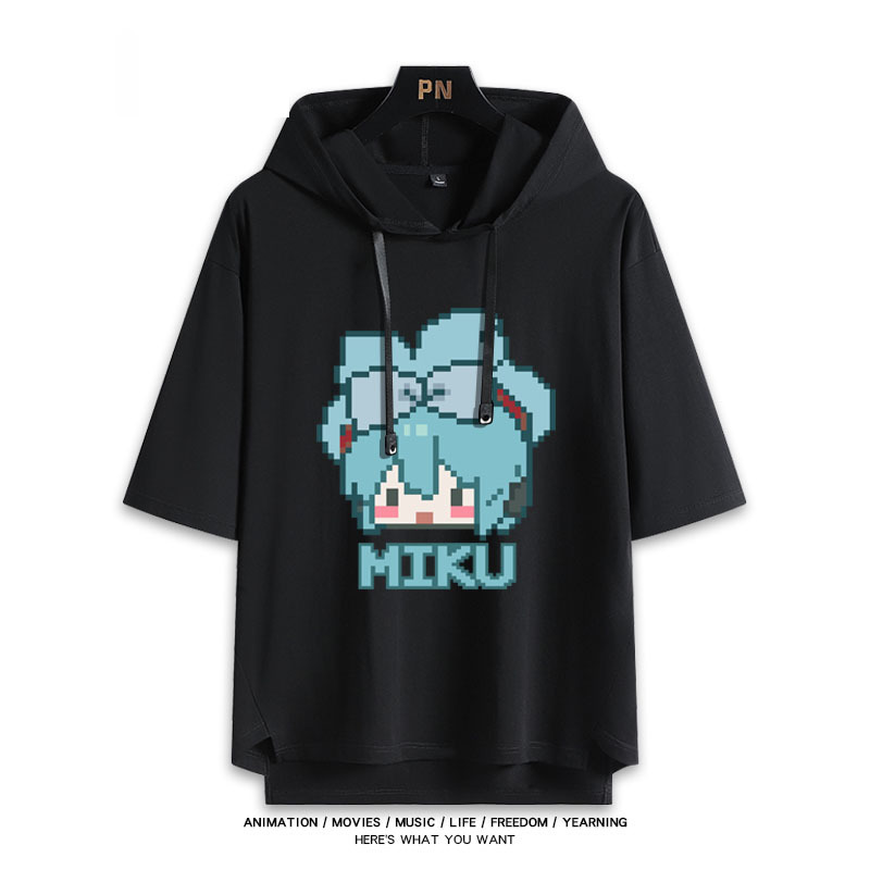初音未來 連帽短袖T恤-GOODTOYSTUDIO