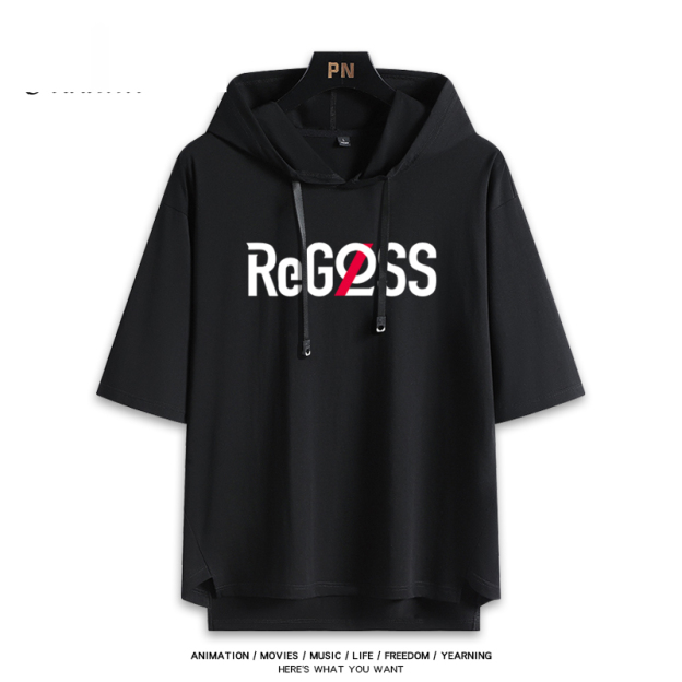 虛擬主播ReGLOSS樂團組合 連帽短袖T恤-GOODTOYSTUDIO