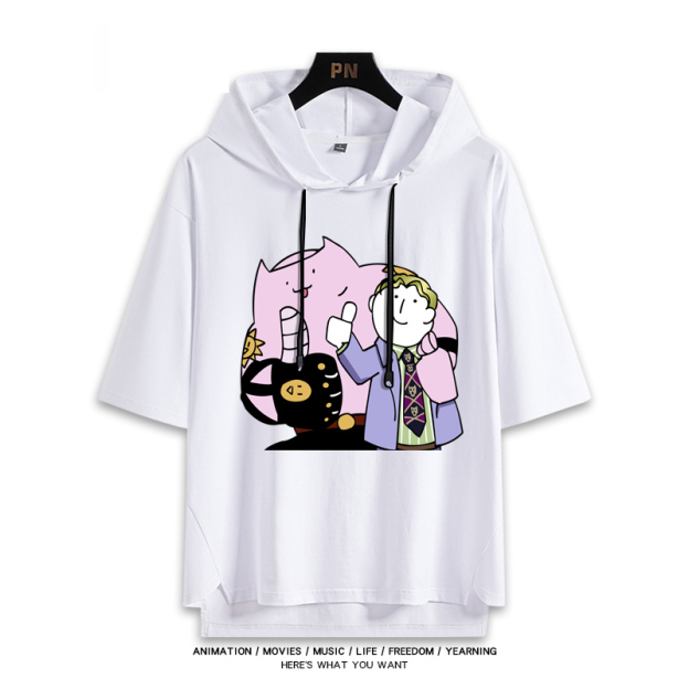 JOJO的奇妙冒險 連帽短袖T恤-GOODTOYSTUDIO