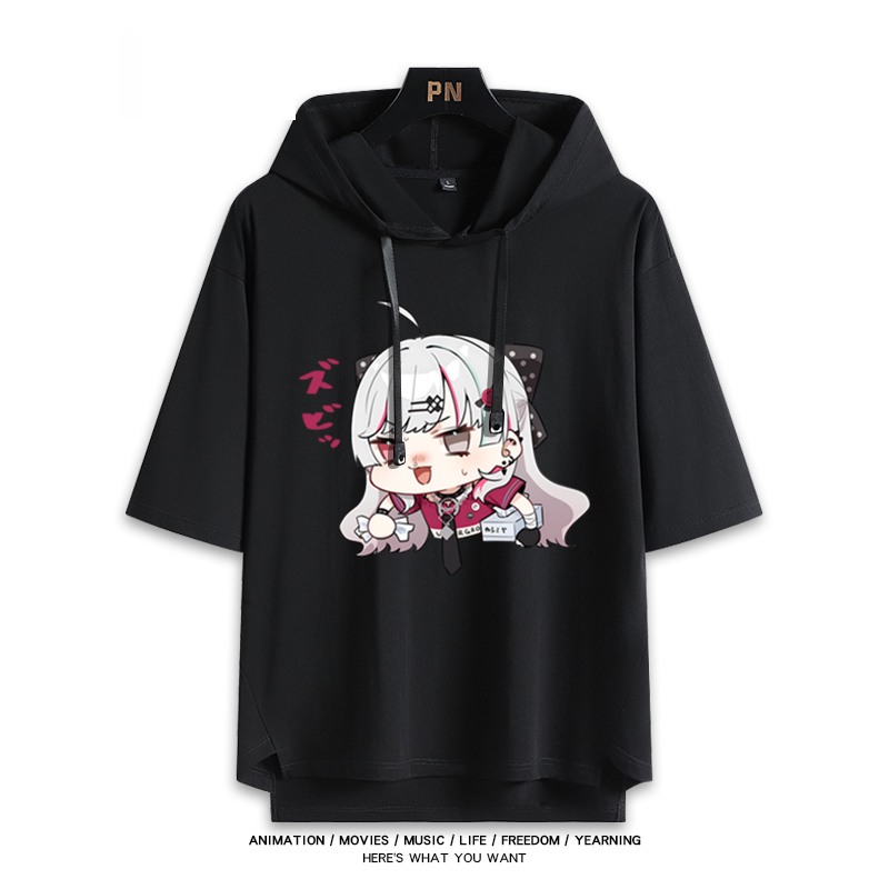 彩虹社 Vtuber 石神望 連帽短袖T恤-GOODTOYSTUDIO