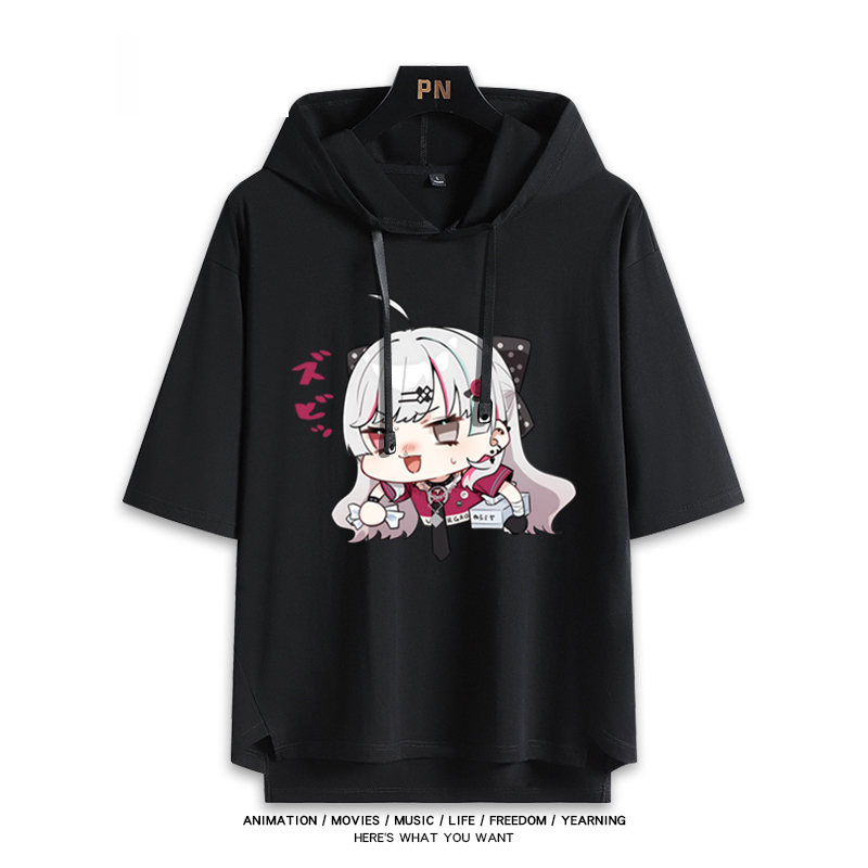 彩虹社 Vtuber 石神望 連帽短袖T恤-GOODTOYSTUDIO