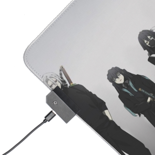 鬼滅之刃 主題桌墊 LED遊戲滑鼠墊