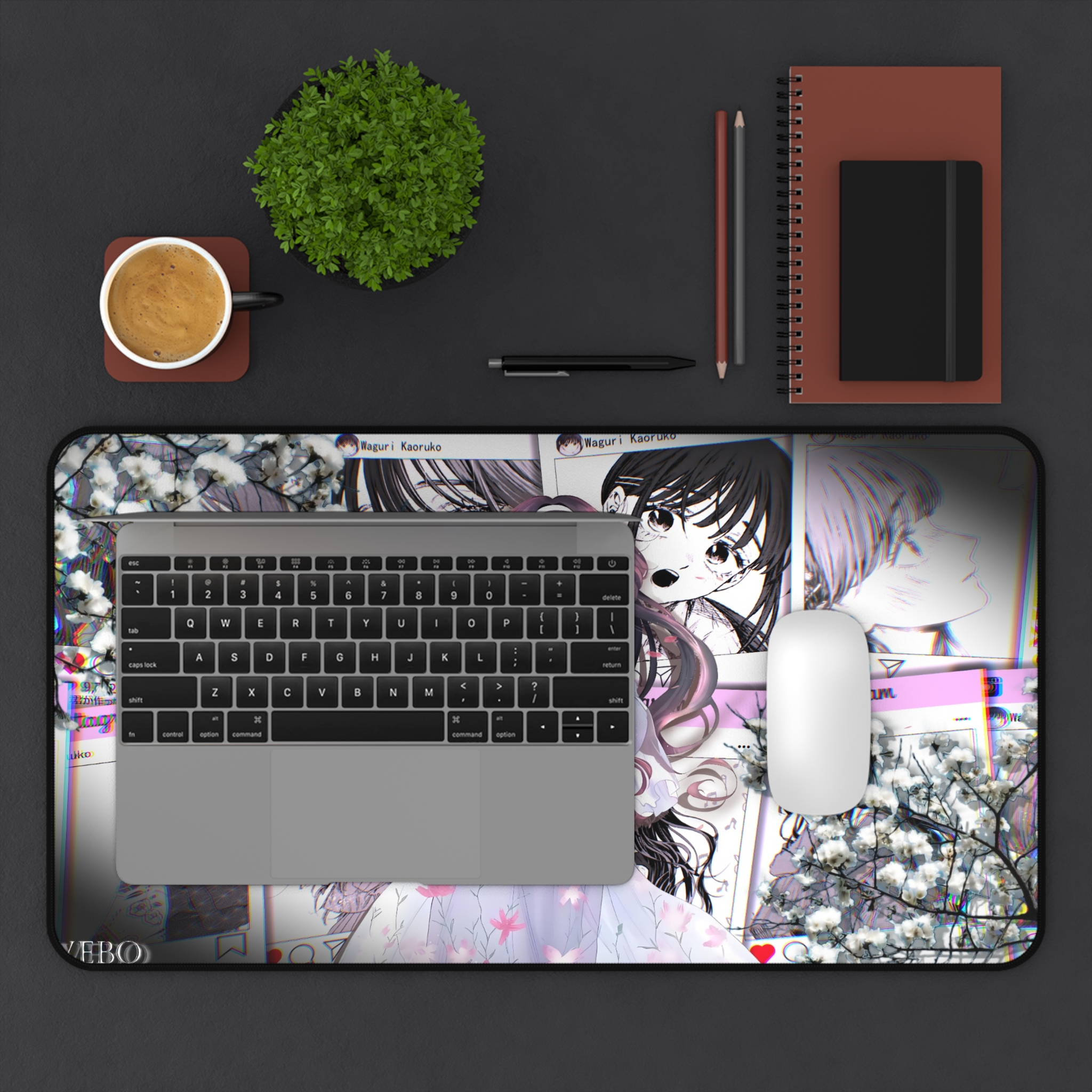 薰香花朵凛然綻放 卡牌桌遊週邊牌墊滑鼠墊