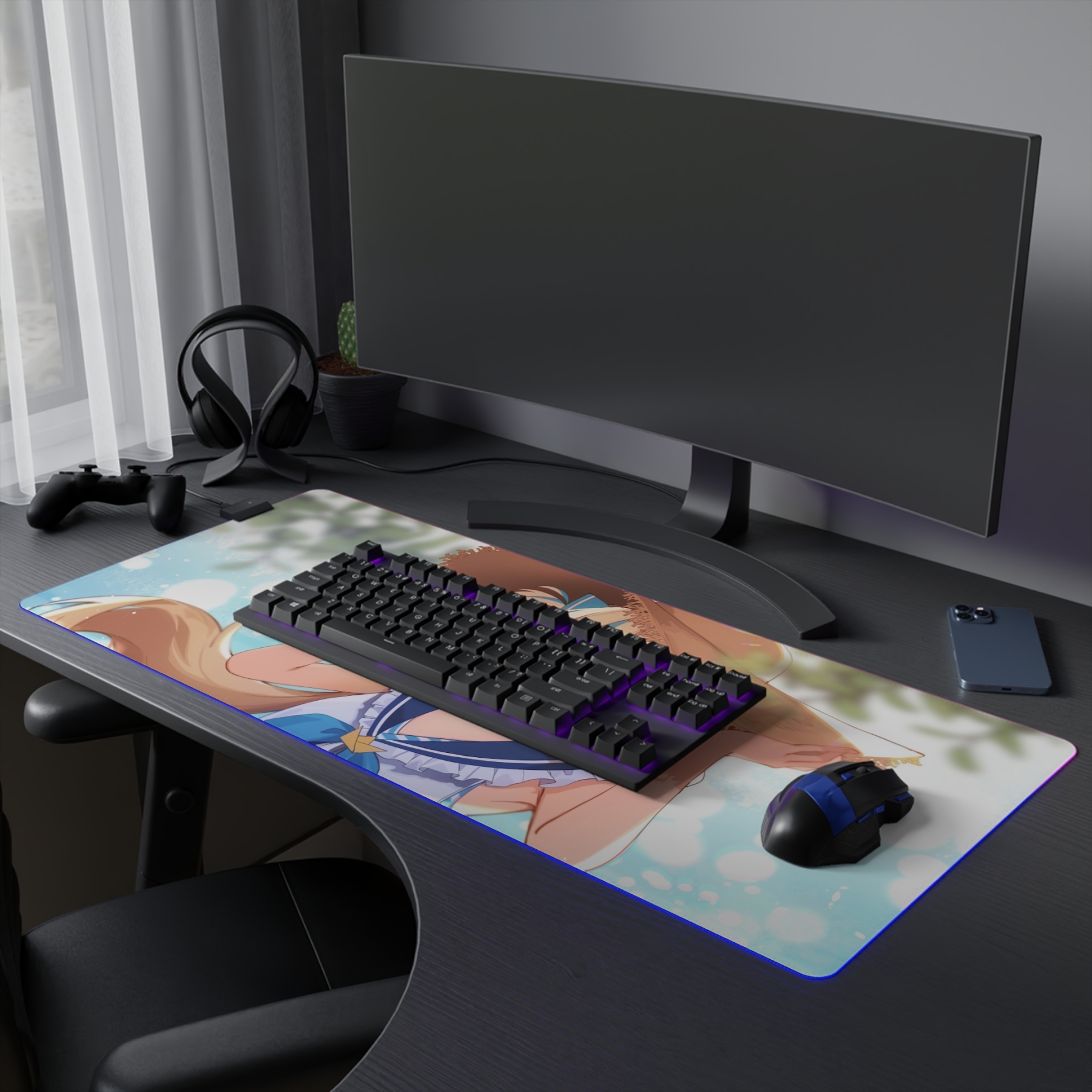 SamekoSaba 主題桌墊 LED遊戲滑鼠墊-GOODTOYSTUDIO