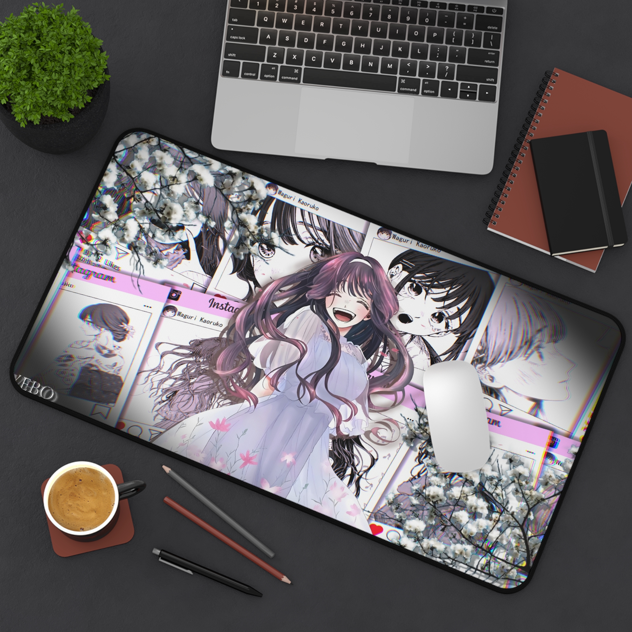 薰香花朵凛然綻放 卡牌桌遊週邊牌墊滑鼠墊