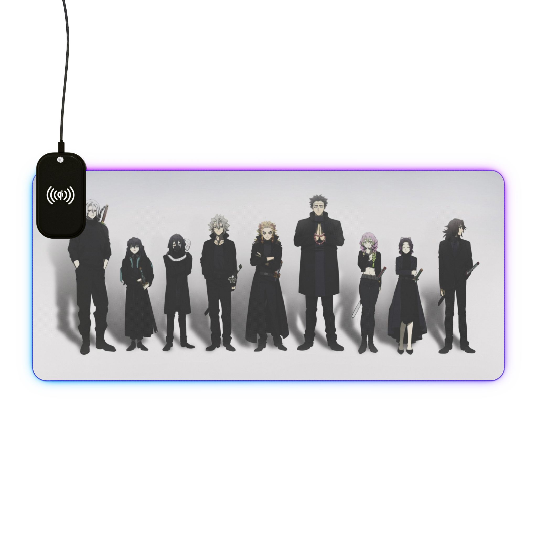鬼滅之刃 主題桌墊 LED遊戲滑鼠墊