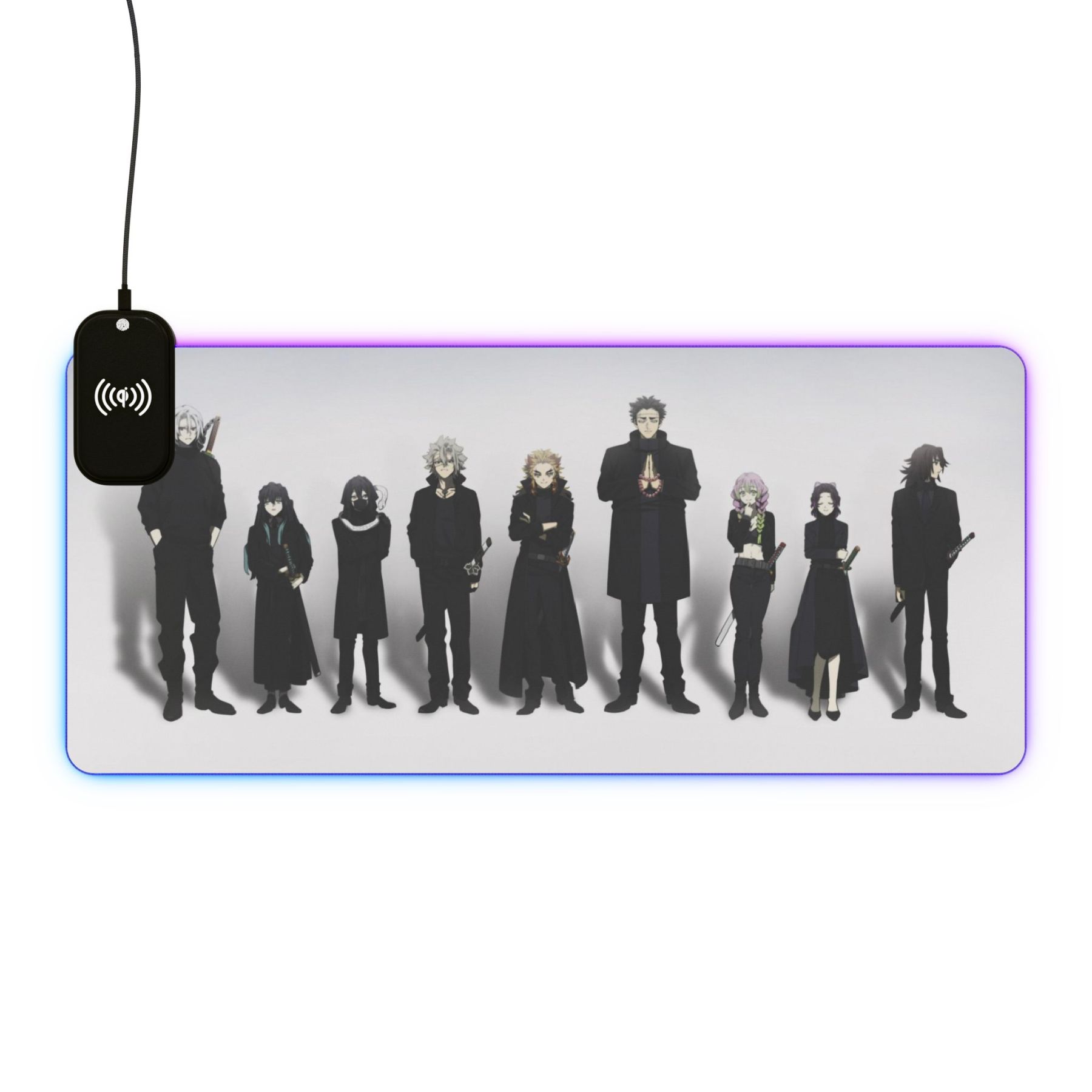 鬼滅之刃 主題桌墊 LED遊戲滑鼠墊