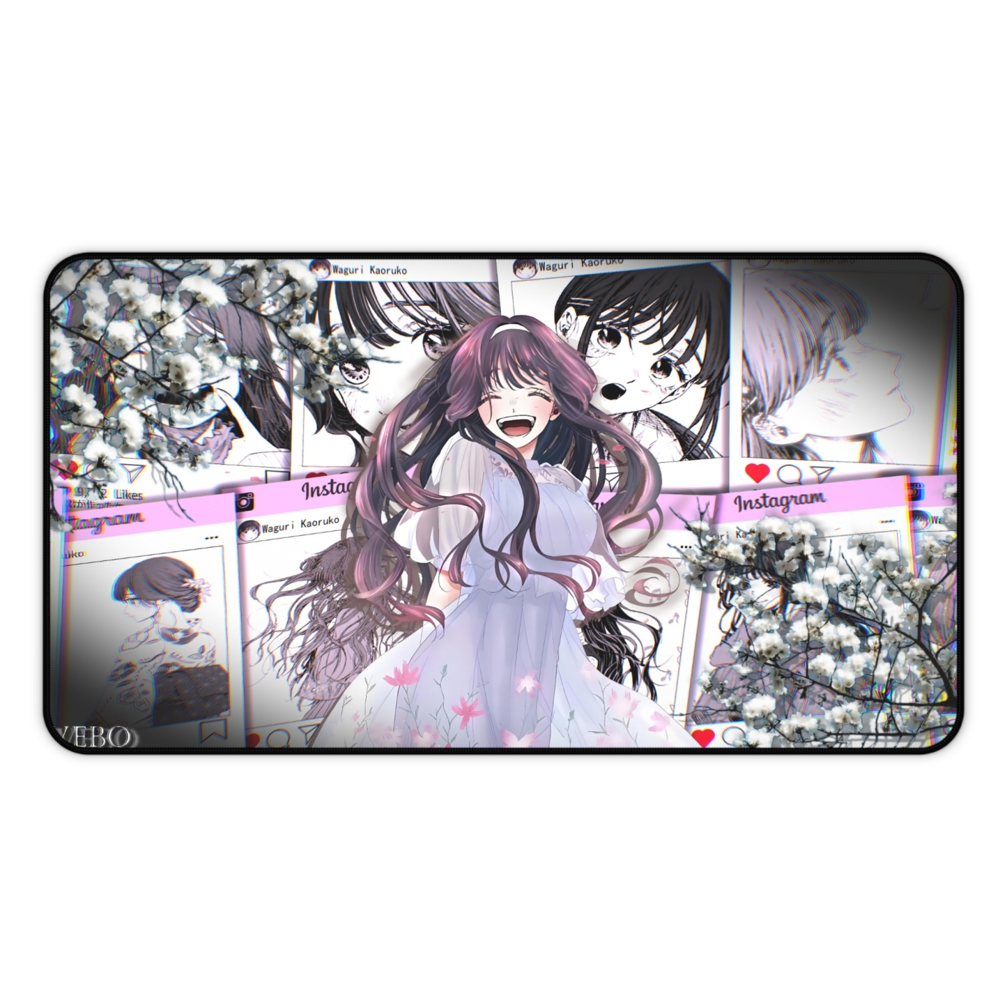 薰香花朵凛然綻放 卡牌桌遊週邊牌墊滑鼠墊