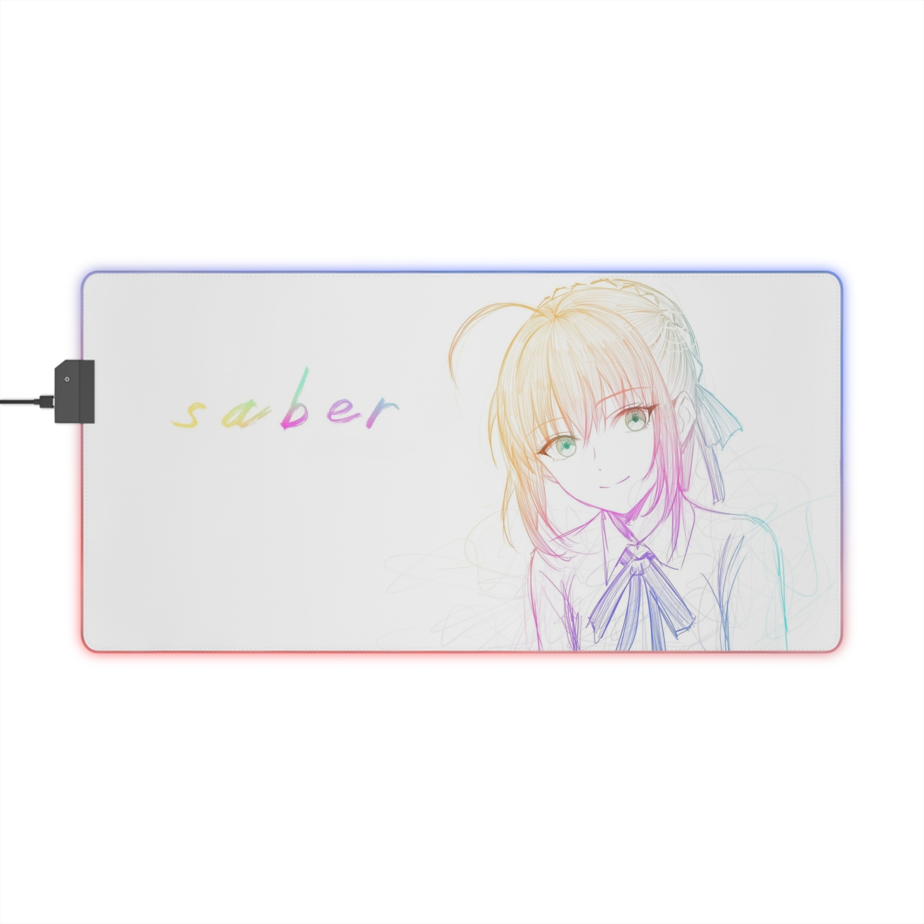 亂線畫風 主題桌墊 LED遊戲滑鼠墊-GOODTOYSTUDIO