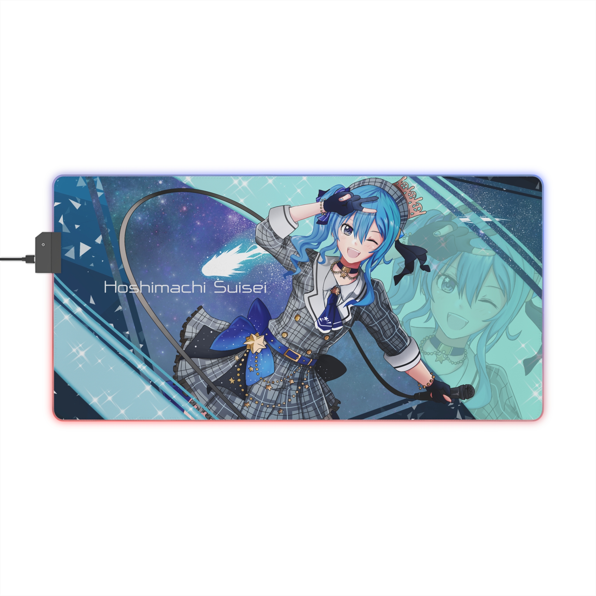 Hololive 主題桌墊 LED遊戲滑鼠墊-CASEZONE