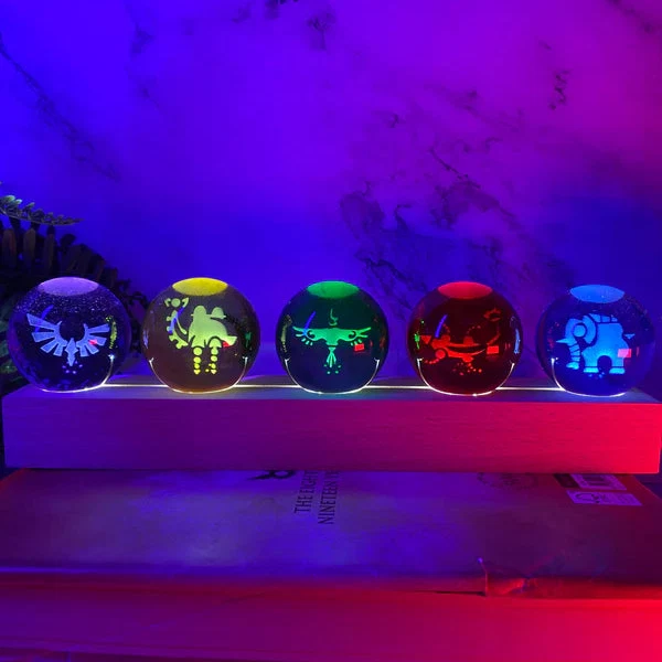 薩爾達傳說神獸系列水晶球 LED創意桌面擺件