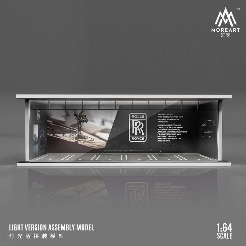 MoreArt1:64 汽車文化灌籃高手燈光版汽車模型拼裝場景模型-GOODTOYSTUDIO